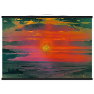 Arkhyp Kuindzhi Winter Sea Sunset Museum-Quality Matte Paper Poster with Hanger