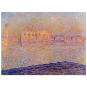 claude monet  The Doges Palace Seen from San Giorgio Maggiore Aluminum Print