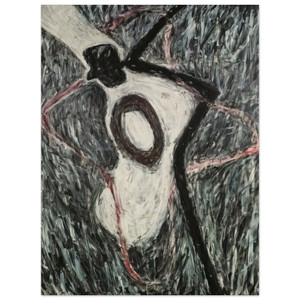 Susan Rothenberg  FEBRUARY 1981 Wood Print