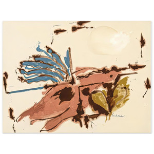 Helen Frankenthaler  Pink Bird Figure I 1961 Aluminum Print