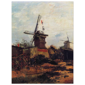 Vincent van Gogh  The Mill of Blute End Wood Print