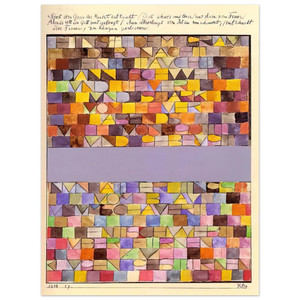 Paul Klee  ONCE EMERGED FROM THE GRAY OF NIGHT 1918 Aluminum Print