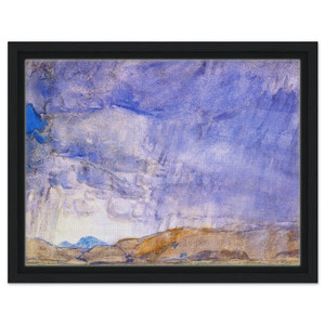 Childe Hassam  Thunderstorm on the Oregon Trail Framed Canvas