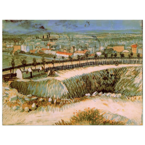 Vincent van Gogh  Outskirts of Paris near Montmartre Wood Print