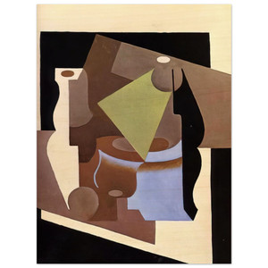 Juan Gris  STILL LIFE WITH LAMP 1919 Wood Print