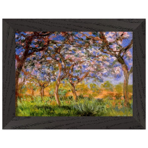 claude monet  Giverny in Springtime Premium Wooden Framed Art Print / Poster