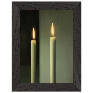 Gerhard Richter  CANDLES Premium Wooden Framed Art Print / Poster