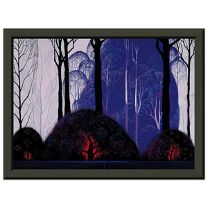 Eyvind Earle  Purple Eucalyptus Premium Metal Framed Art Print / Poster