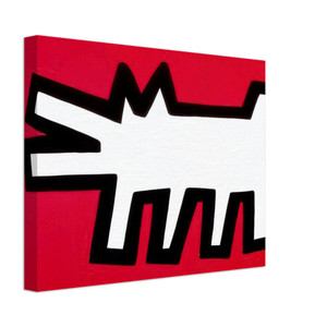 Keith Haring  BARKING DOG 1990 N2 Canvas