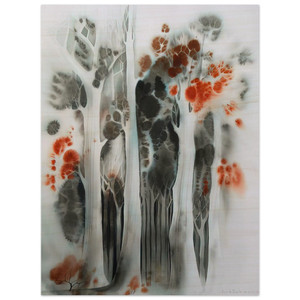 Eyvind Earle  Autumn Forest Wood Print