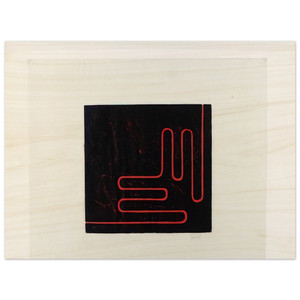 Donald Judd  Untitled Print  1978 Wood Print