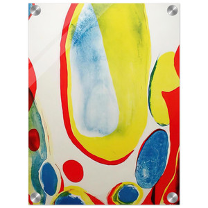 Alice Baber  Red Yellow and Blue Acrylic Print