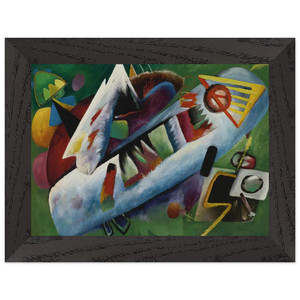 Rudolf Bauer  CONCENTRIC 1925 Premium Wooden Framed Art Print / Poster