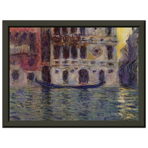 claude monet  Palazzo Dario 3 Premium Metal Framed Art Print / Poster