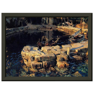 J.S. Sargent San Vigilio Lake Garda Premium Metal Framed Art Print/Poster