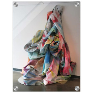 Sam Gilliam  Wall Cascade with Mirror Acrylic Print