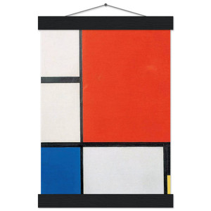 Piet Mondrian  COMPOSITION 2 N2 Museum-Quality Matte Paper Poster with Hanger
