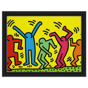Keith Haring  UNTITLED DANCE 1987 N1 Framed Canvas