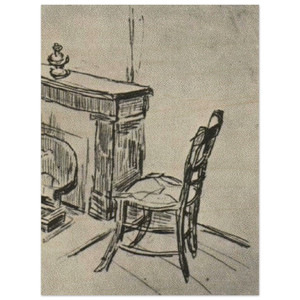 Vincent van Gogh  Chair near the Stove Wood Print