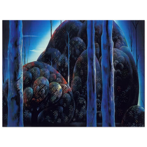 Eyvind Earle  Moonlit Eucalyptus Wood Print