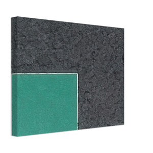 Ellsworth Kelly  Colored Paper Image XVIII  Green Square with Grey  Canvas