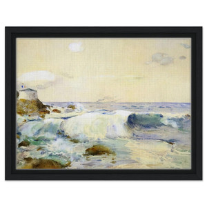 Childe Hassam  On the Brittany Coast Framed Canvas