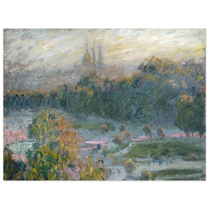 claude monet  The Tuileries Study Aluminum Print