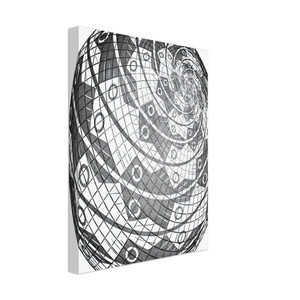 MC Escher  SPHERE SURFACE WITH FISHES Canvas