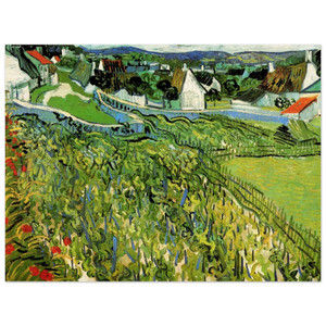 Vincent van Gogh  Vineyards with a View of Auvers Wood Print