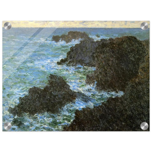 claude monet  The rocks of BelleIle Acrylic Print