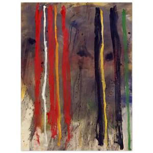 Gene Davis  Stripes  1957 Wood Print