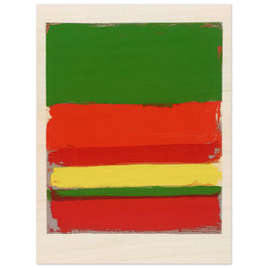 Patrick Heron  Untitled From The Shapes of Colour  1978 N2 Wood Print