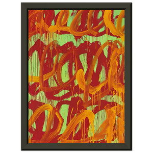 Cy Twombly  Camino Real  II  Premium Metal Framed Art Print / Poster
