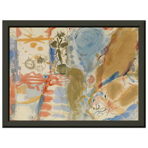 Helen Frankenthaler  Western Dream 1957 Premium Metal Framed Art Print / Poster