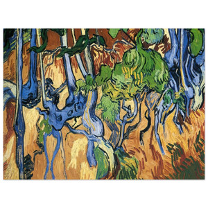Vincent van Gogh  Tree roots Aluminum Print