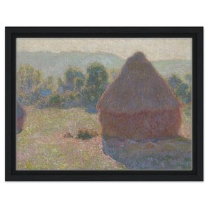 claude monet  Haystacks midday Framed Canvas