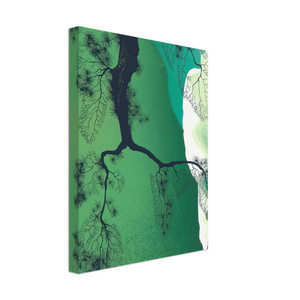 Eyvind Earle  Sea Cliffs and Pine Branch Canvas