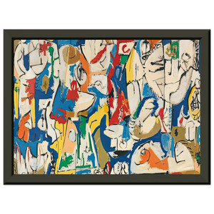 Helen Frankenthaler  The Jugglers 1951 Premium Metal Framed Art Print / Poster