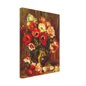 PierreAuguste Renoir  Still life with anemones Canvas