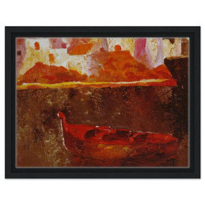 Salvador Dali  PUNTA ES BALUARD DE LA RIBA D EN PITXOT 1919 Framed Canvas