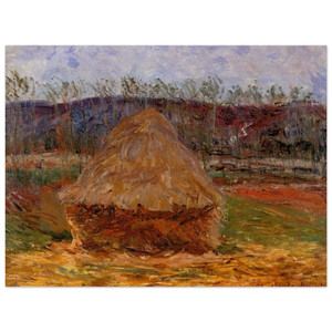 claude monet  Grainstack at Giverny Wood Print