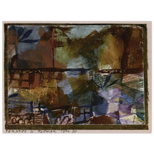 Paul Klee  WINDOWS AND PALM TREES 1914 Wood Print