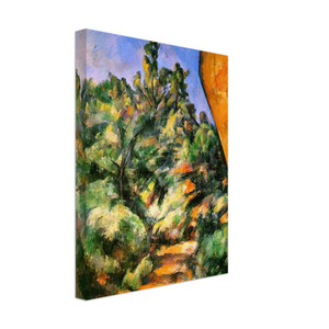 Paul Cezanne  Bibemus The Red Rock Canvas
