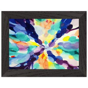 Alice Baber  Lavender High Premium Wooden Framed Art Print / Poster