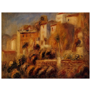 PierreAuguste Renoir  Houses at Cagnes Wood Print