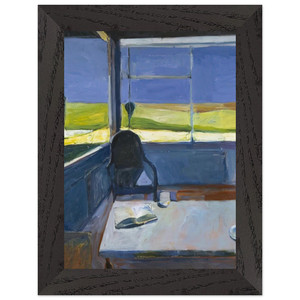 Richard Diebenkorn  Interior with Book Premium Wooden Framed Art Print / Poster