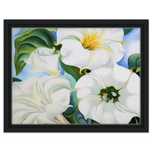 Georgia OKeeffe  Jimson Weed 3 Framed Canvas
