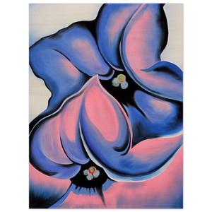 Georgia OKeeffe  Purple Petunia Wood Print
