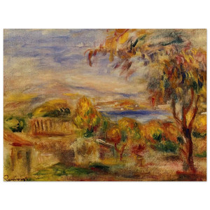 PierreAuguste Renoir  Landscape by the Sea Wood Print