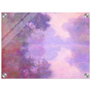 claude monet  Misty Morning on the Seine Acrylic Print